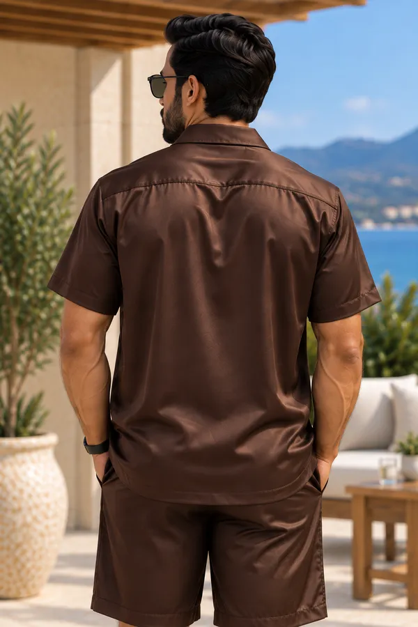 Signature_Satin_Cuban_Shirt-Chocolate_Brown
