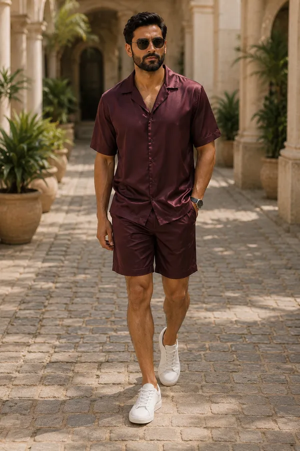 Signature_Satin_Co-Ord_Set-•	Burgundy
