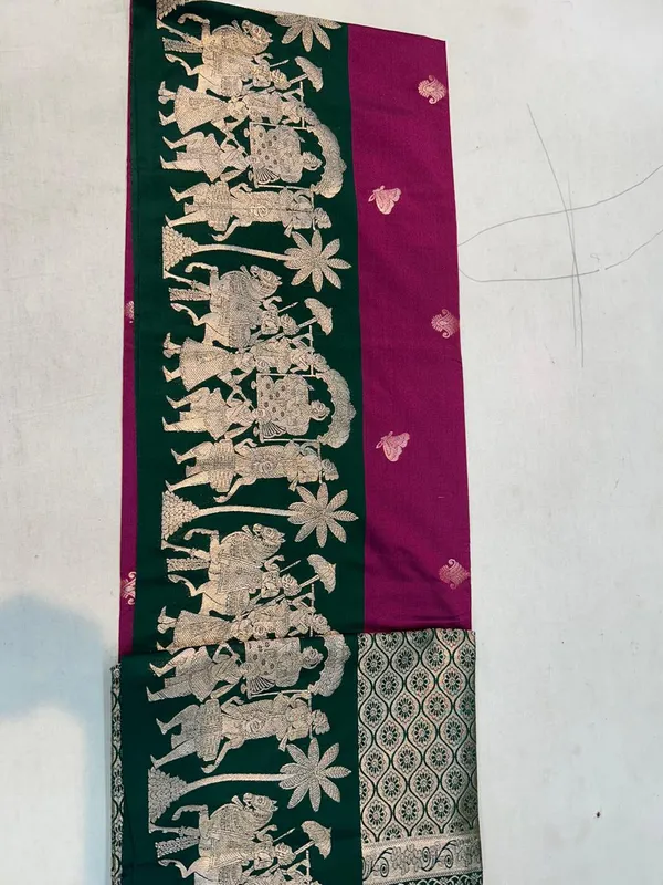 Green_And_Magenta_Traditional_Saree_for_Women