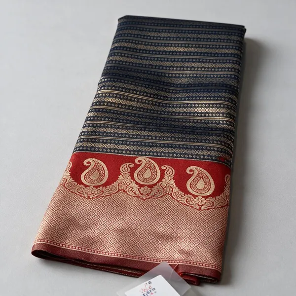 Navy_Ethnic_Silk_And_Polyster_Saree_For_Women