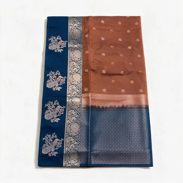 Red_Banarasi_Silk_And_Polyster_Saree_For_Women
