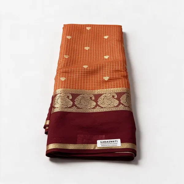 Maroon_Traditional_Silk_And_Polyster_Saree_For_Women