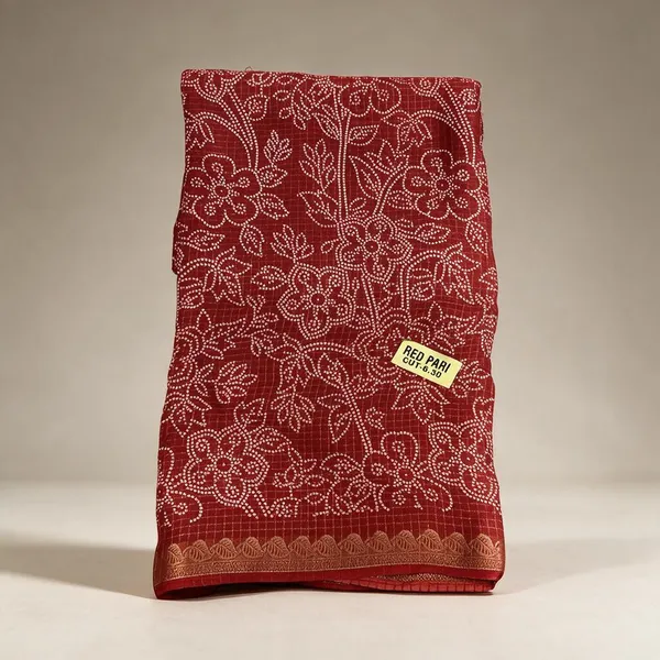 Rust_Traditional_Silk_And_Polyster_Saree_For_Women