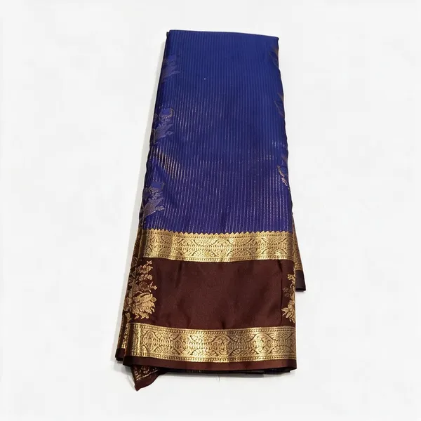 Green_Cotton_Floral_Print_Saree_Silk_And_Polyster_For_Women