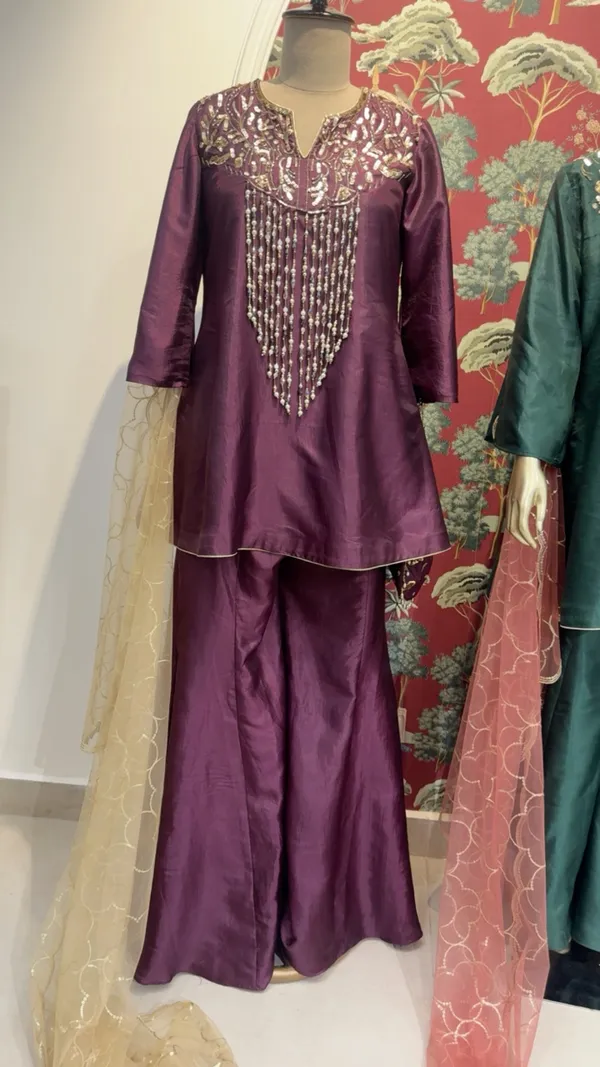 Purple_Silk_Embroidered_Straight_Kurta_Set_For_Women