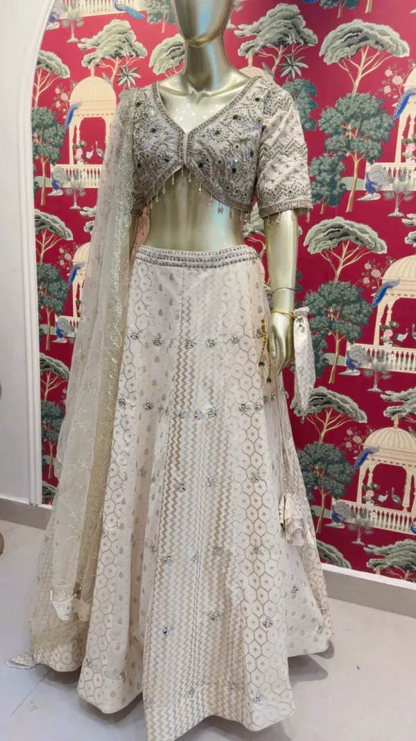 Ivory_Chanderi_Brocade_Embellished_Lehenga_Choli_Set_For_Women