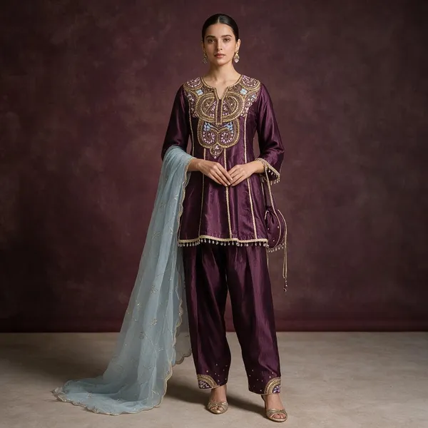 Purple_Silk_Embellished_Ethnic_Suit_Set_For_Women