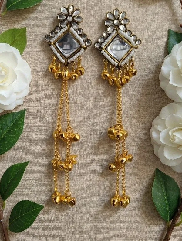 Gold_Tone_Mirror_Work_Long_Dangle_Earrings_for_Women