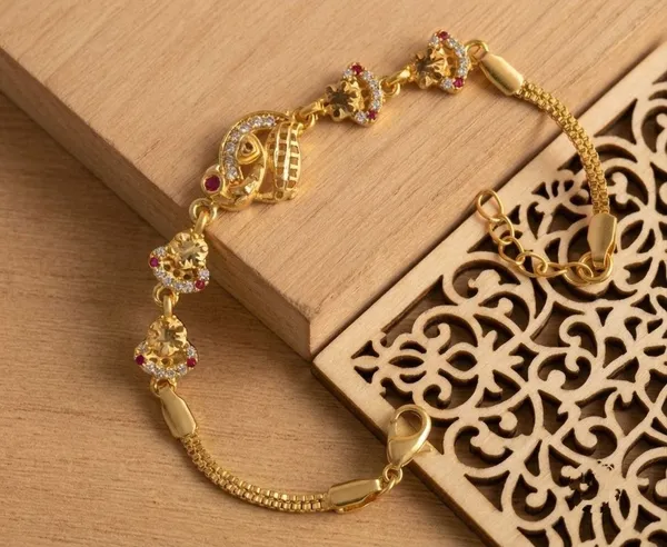 Gold_Tone_Traditional_Embellished_Bracelet_for_Women