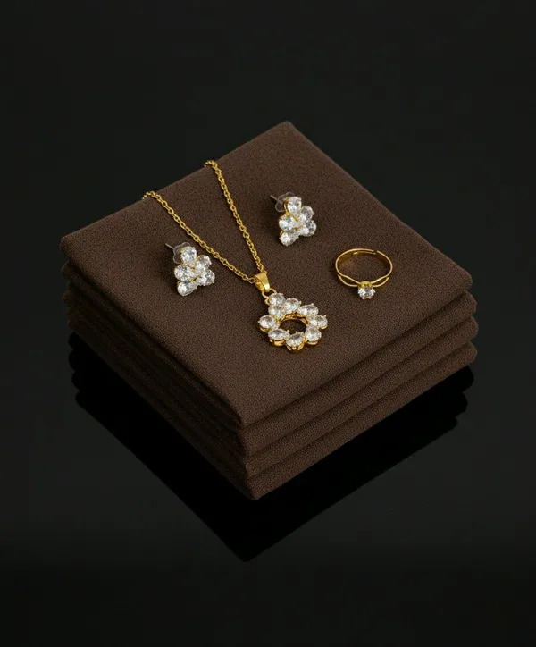 Gold-Tone_Crystal_Floral_Jewellery_Set_for_Women