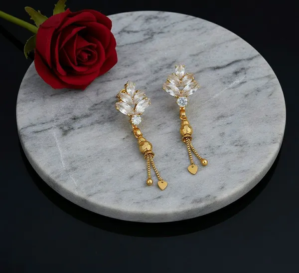Gold-Tone_Stone-Studded_Drop_Earrings_for_Women