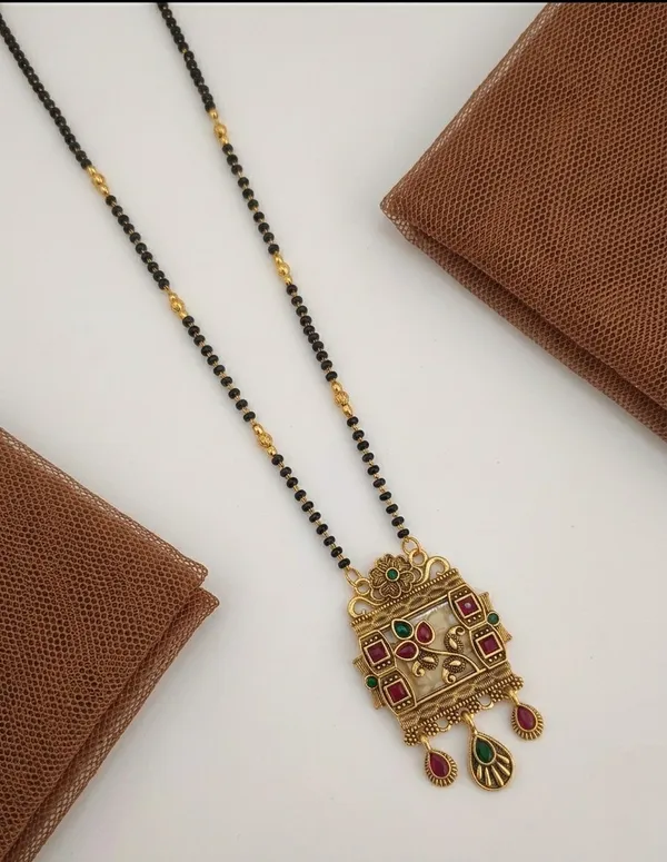 Gold_Tone_Black_Beaded_Pendant_Mangalsutra_Necklace