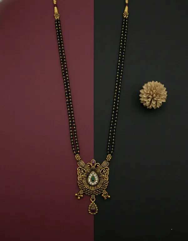 Black_Beaded_Antique_Gold_Mangalsutra_Necklace_for_Women