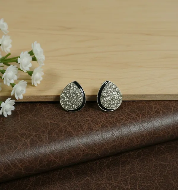 Silver-Tone_Teardrop_Crystal_Stud_Earrings_for_Women