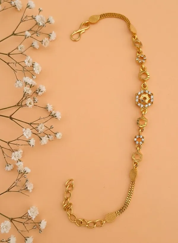 Gold-Tone_Crystal_Link_Bracelet_for_Women
