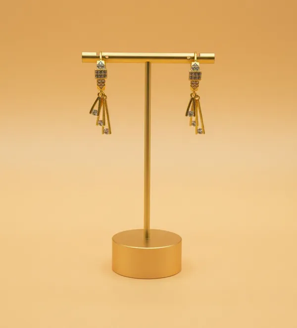Gold_Tone_Stone_Embellished_Drop_Earrings_for_Women