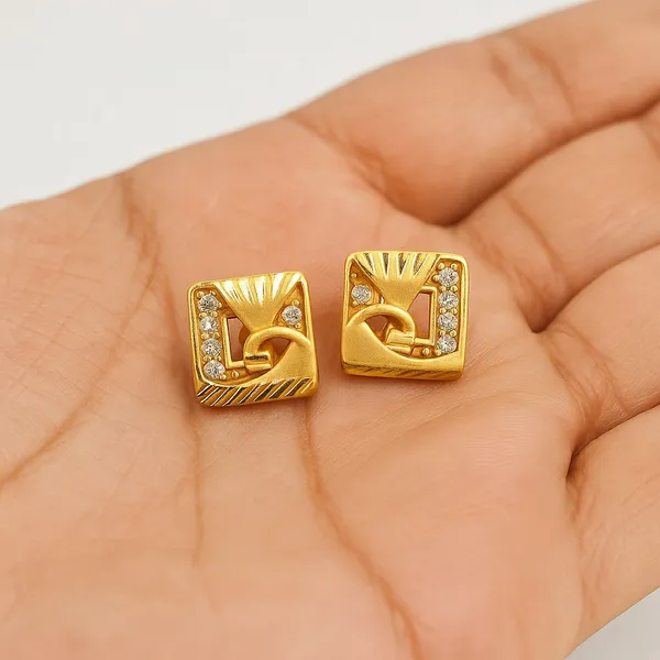 Gold_Tone_Square_Rhinestone_Stud_Earrings_for_Women