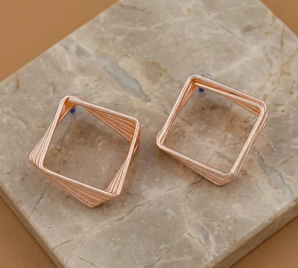 Rose_Gold_Geometric_Square_Earrings_for_Women