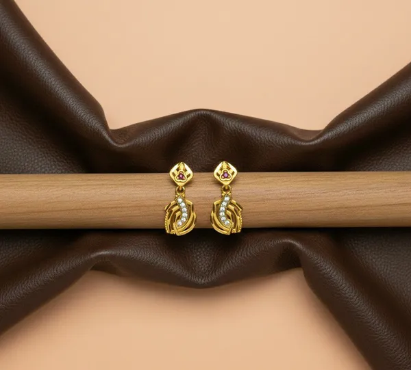 Gold_Tone_Stone_Studded_Drop_Earrings_For_Women