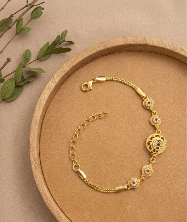 Gold_Plated_Ruby_Diamond_Bracelet_for_Women