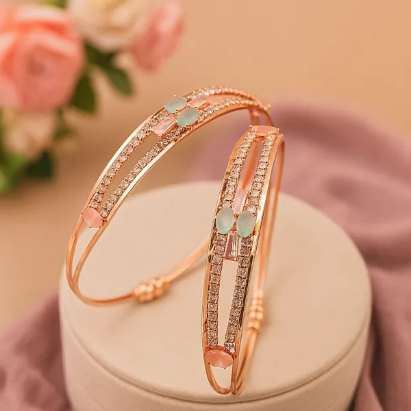 Rose_Gold_Embellished_Bangle_Bracelet_for_Women