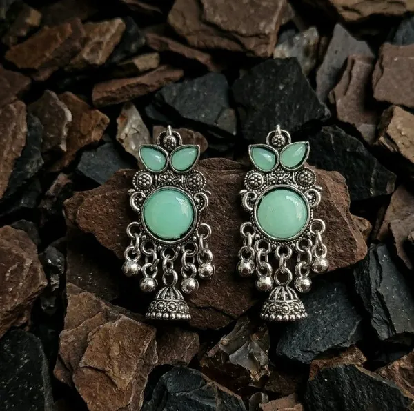 Green_Oxidized_Silver_Jhumka_Earrings_for_Women