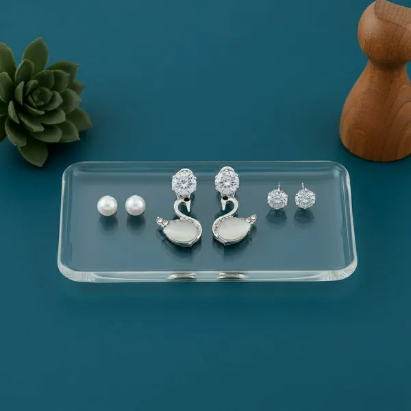 Silver_Tone_Swan_Drop_Earrings_for_Women