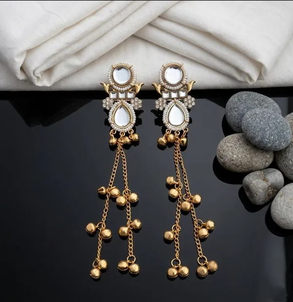 Gold-Toned_Embellished_Dangle_Earrings_for_Women