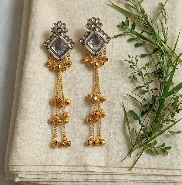 Gold_Tone_Mirror_Work_Long_Dangle_Earrings_for_Women