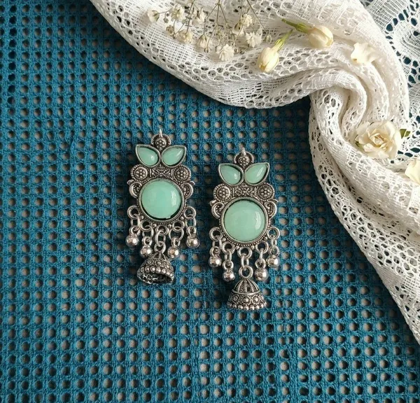 Green_Oxidized_Silver_Jhumka_Earrings_for_Women