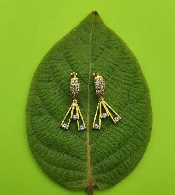 Gold_Tone_Stone_Embellished_Drop_Earrings_for_Women