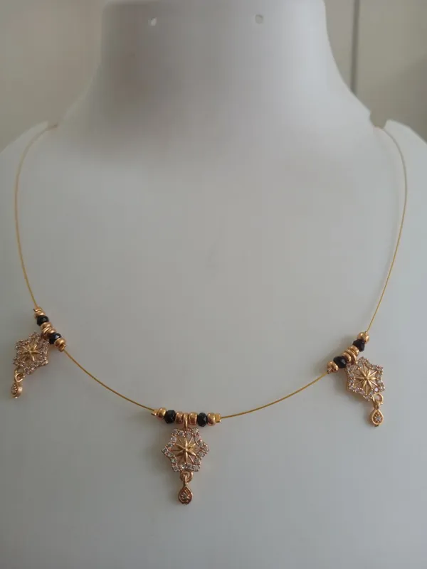Gold_Tone_Beaded_Floral_Pendant_Necklace_for_Women