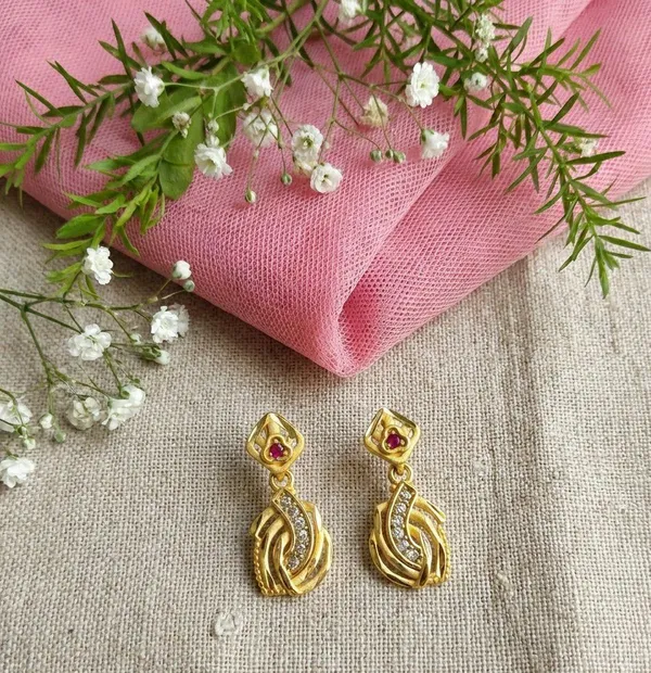 Gold_Tone_Stone_Studded_Drop_Earrings_For_Women