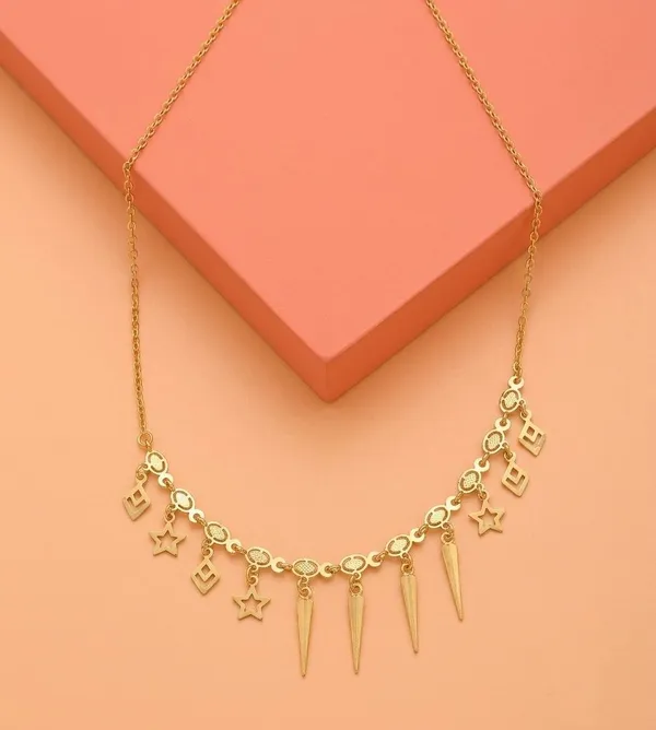 Gold_Tone_Charm_Necklace_for_Women