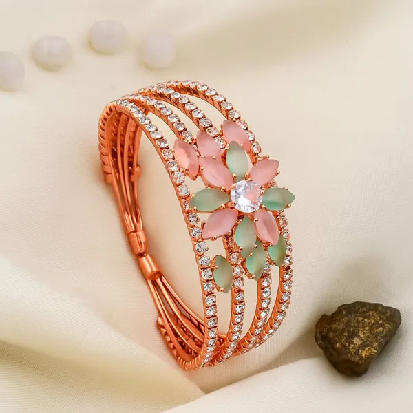 Rose_Gold_Rhinestone_Floral_Bracelet_for_Women