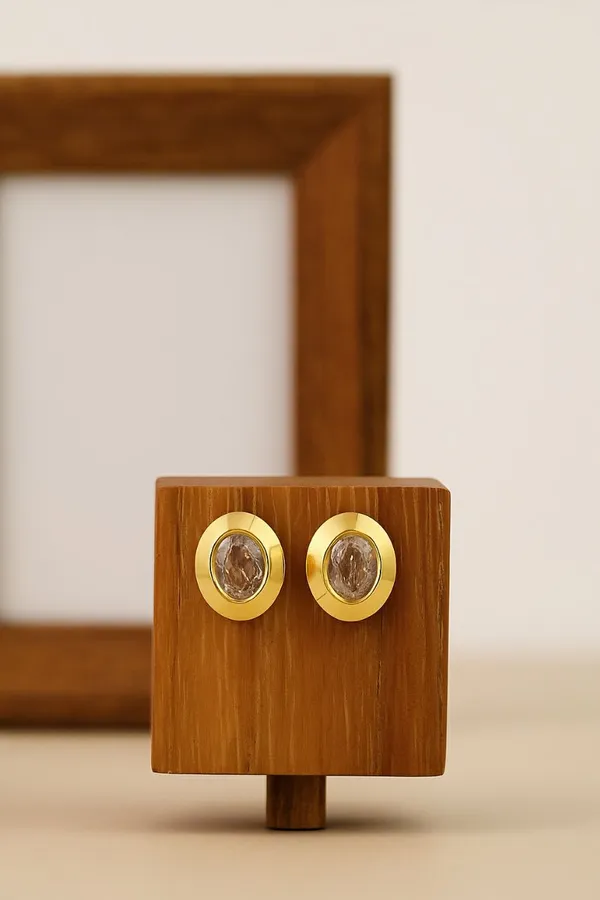 Gold_Tone_Round_Stud_Earrings_for_Women