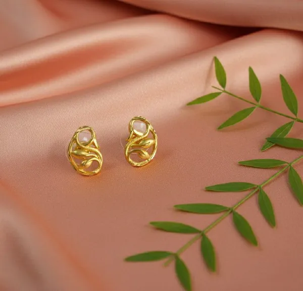 Gold_Tone_Chain_Drop_Earrings_for_Women
