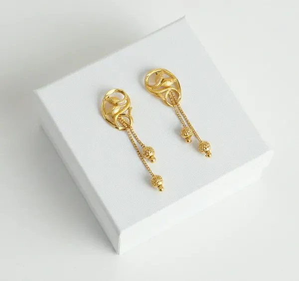 Gold_Tone_Chain_Drop_Earrings_for_Women
