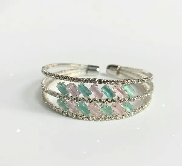 Silver-Tone_Stone_Embellished_Cuff_Bracelet_for_Women