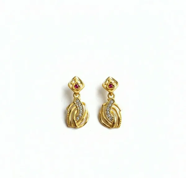 Gold_Tone_Stone_Studded_Drop_Earrings_For_Women