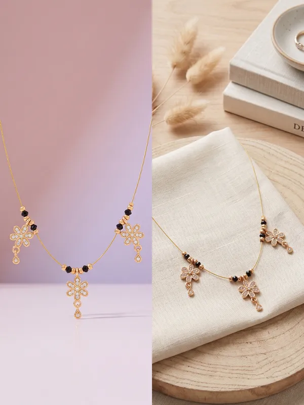 Gold_Tone_Floral_Black_Bead_Necklace_for_Women