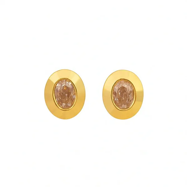 Gold_Tone_Round_Stud_Earrings_for_Women