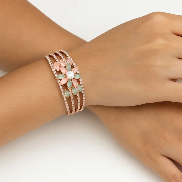 Rose_Gold_Rhinestone_Floral_Bracelet_for_Women