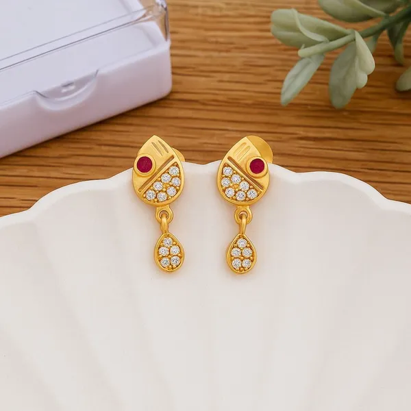Gold-Tone_Gemstone_Drop_Earrings_for_Women