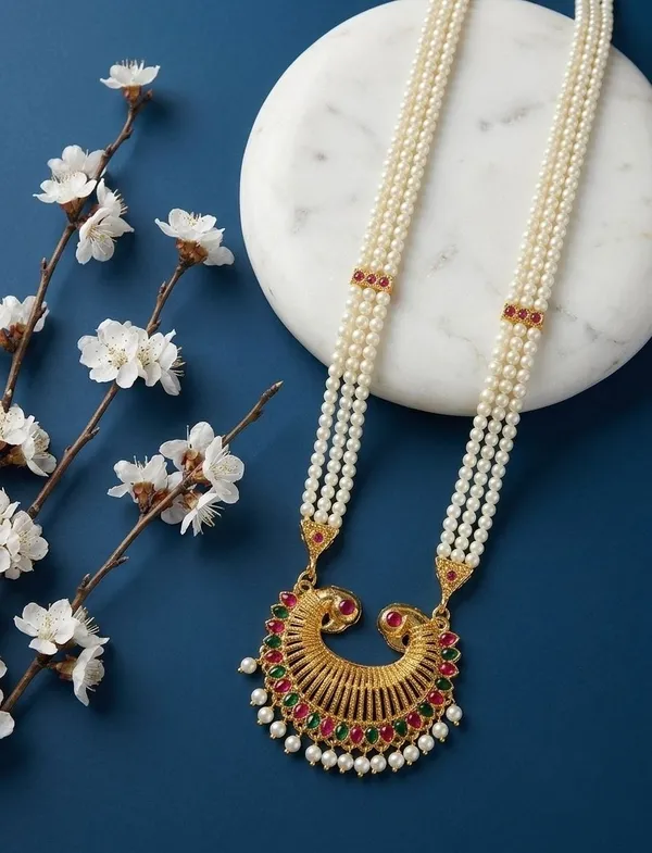 Gold_Tone_Pearl_Layered_Necklace_for_Women