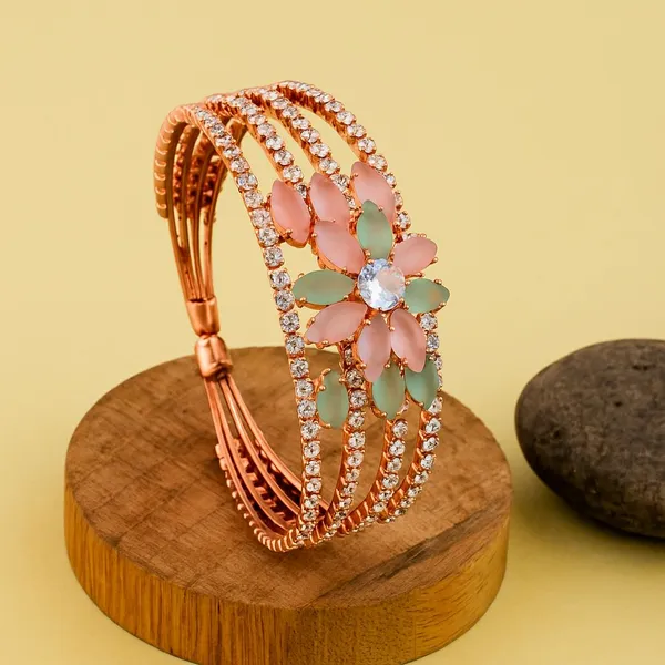 Rose_Gold_Rhinestone_Floral_Bracelet_for_Women