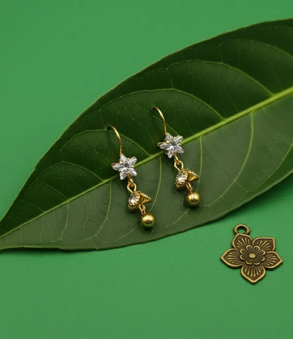 Gold_Tone_Star_Drop_Earrings_for_Women