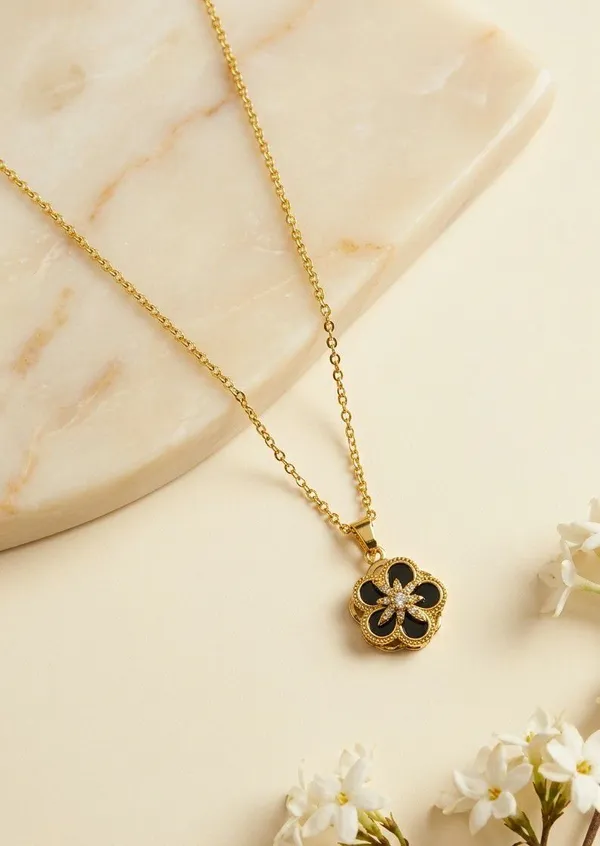 Gold-Tone_Floral_Pendant_Necklace_for_Women