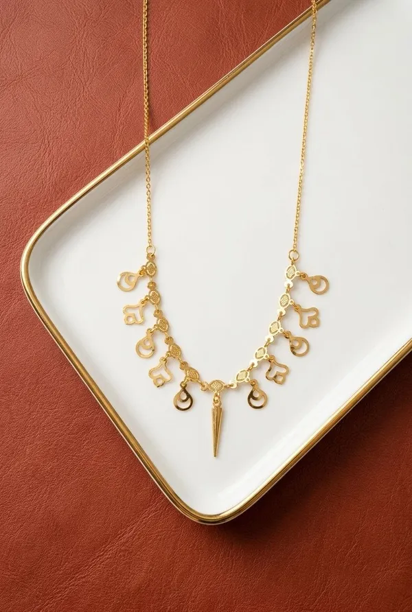 Gold_Tone_Charm_Collar_Necklace_for_Women