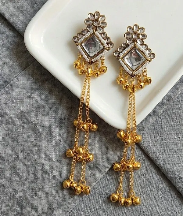 Gold_Tone_Mirror_Work_Long_Dangle_Earrings_for_Women